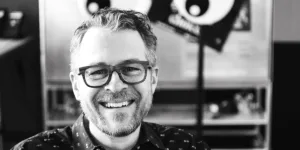 grayscale photo of Rex Vokey