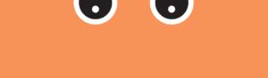 two googly eyes peaking from the top of the image