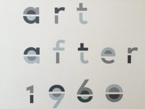 typography that reads art after 1960
