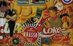 collage of retro brands from the 50s and 60s
