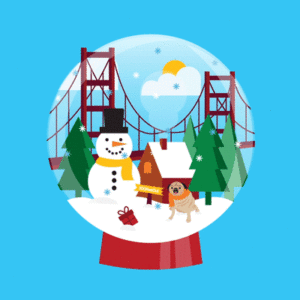 animation of snowglobe