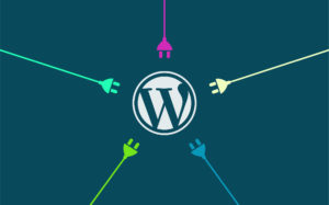 graphic treatment of plugs surrounding wordpress logo