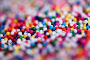 image of colorful gum balls - quality level 4